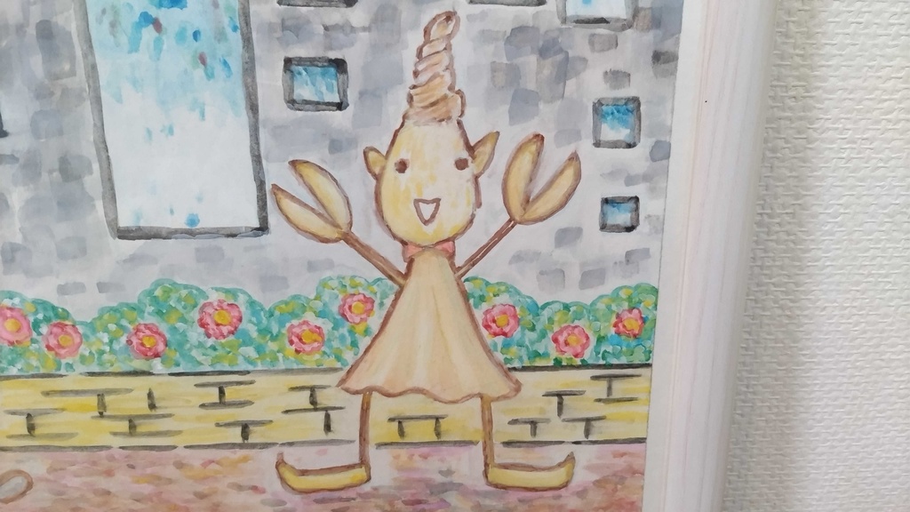 【イラスト生原稿】宇宙人、川崎に現る!【ホラー漫画家・神田森莉】サイン入り