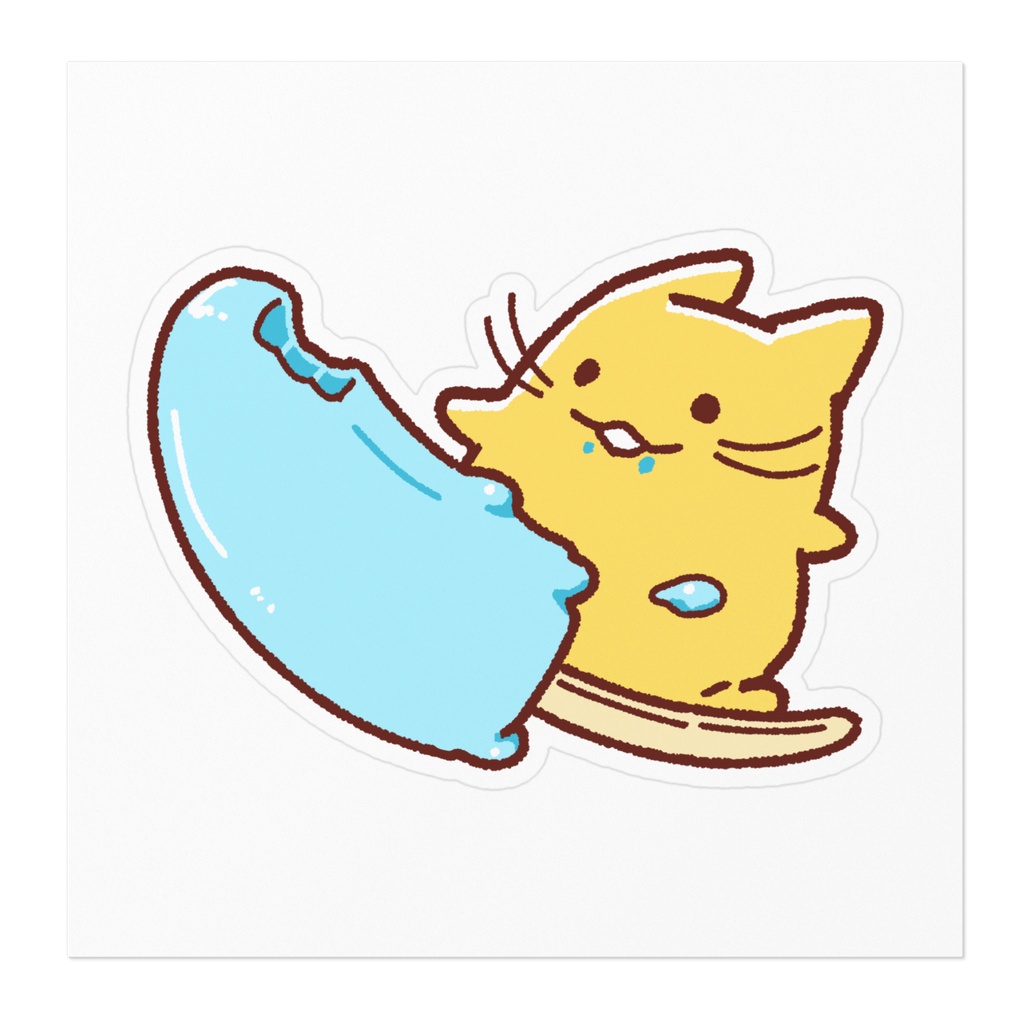 かっ飛びにゃんぷステッカー【アイス/サイダー】