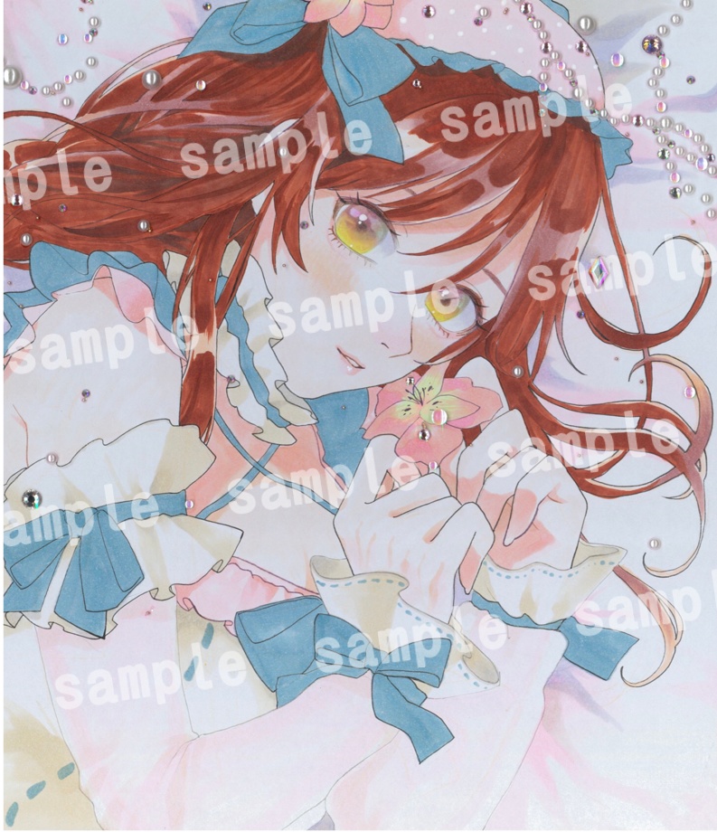 シャニマス大崎甘奈色紙原画中サイズ