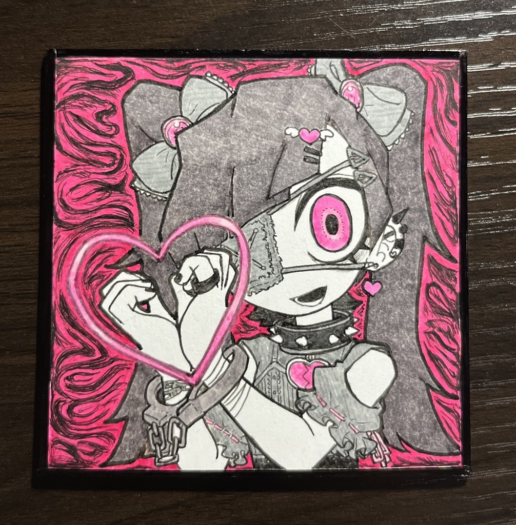 ミニ色紙原画 【Heart】