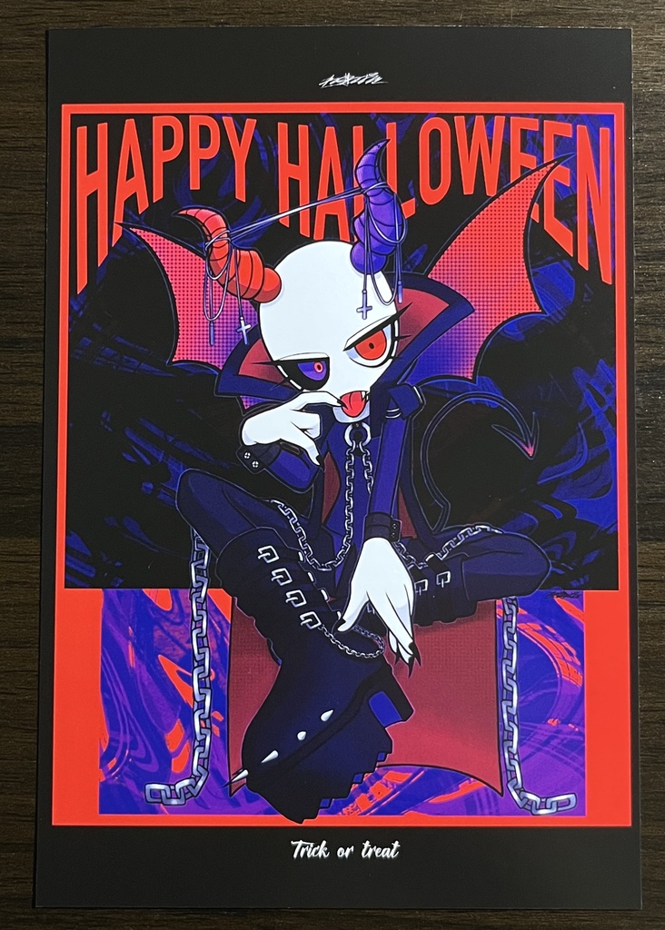 HALLOWEEN NEON ポストカード