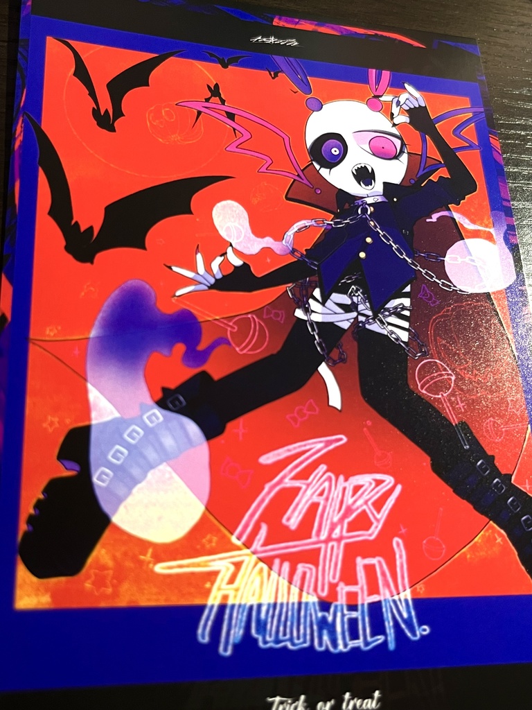 HALLOWEEN NEON ポストカード