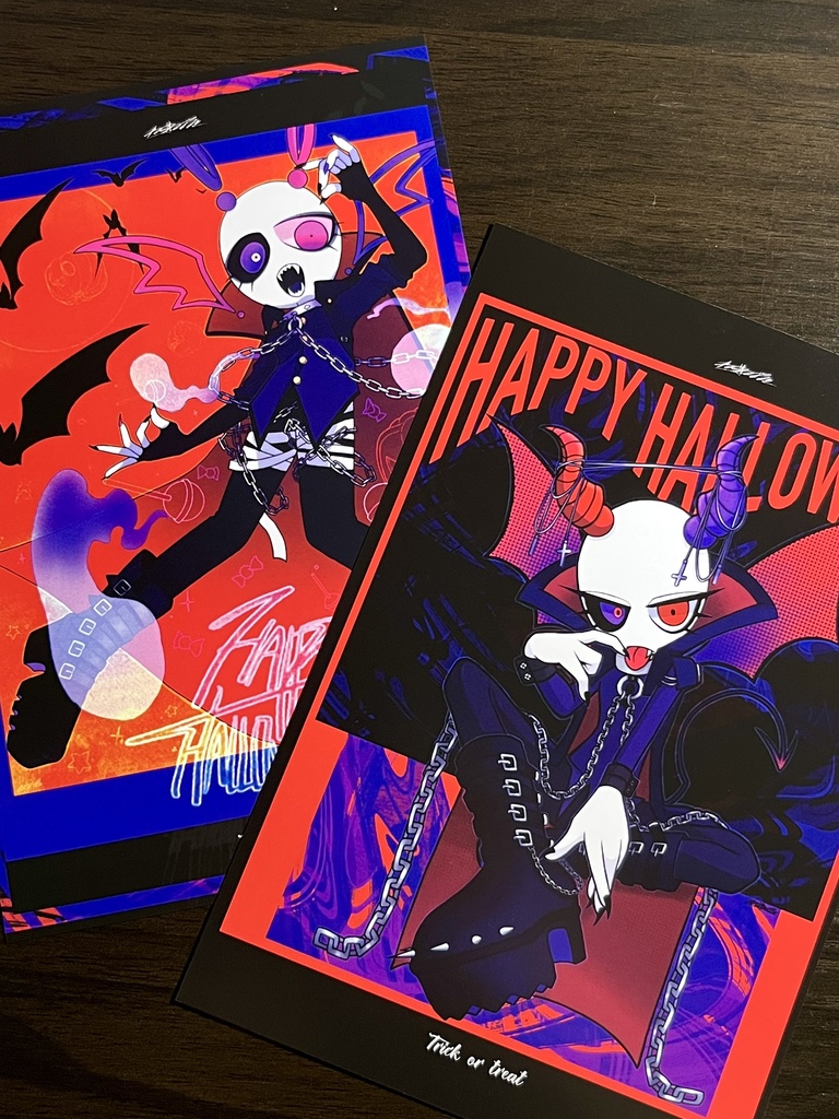 HALLOWEEN NEON ポストカード