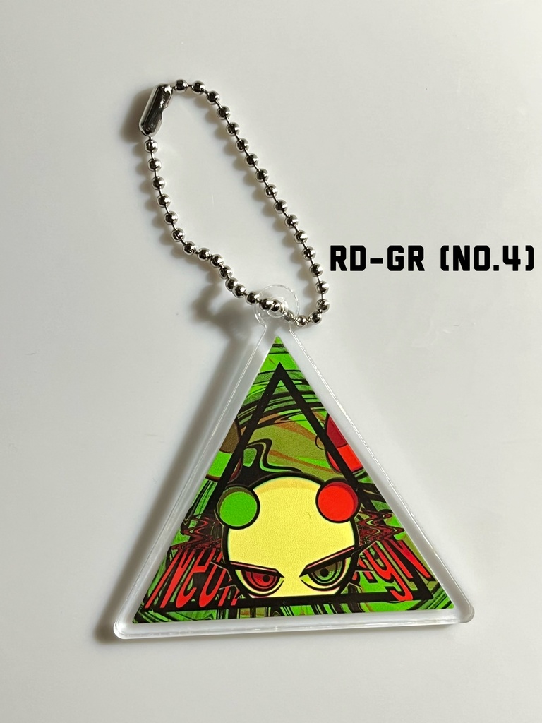 三角アクリルキーホルダー NEON