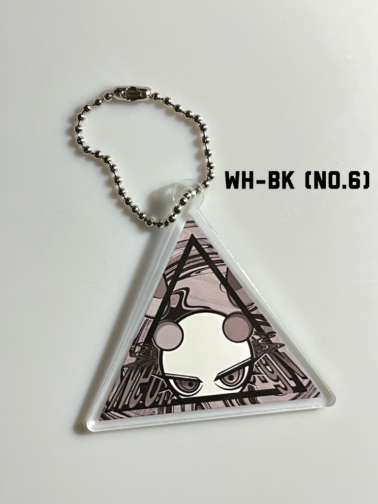 三角アクリルキーホルダー NEON