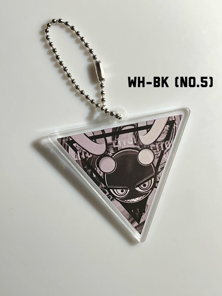 三角アクリルキーホルダー LED