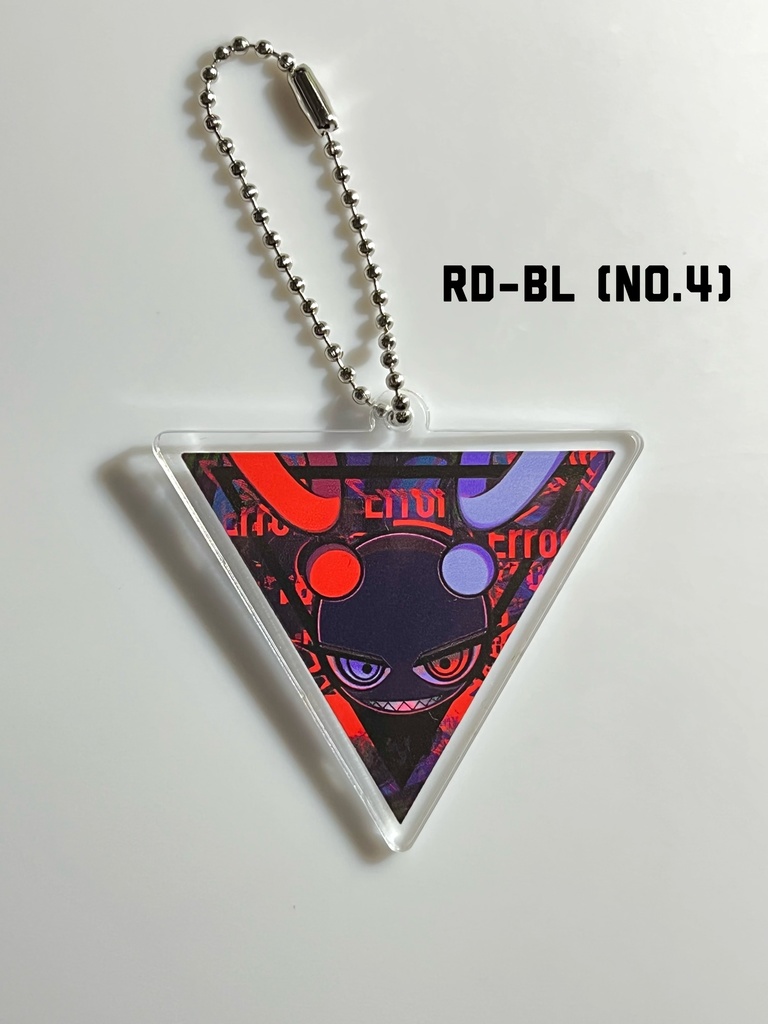 三角アクリルキーホルダー LED