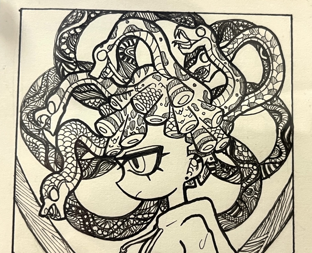 原画『HALF MEDUSA』
