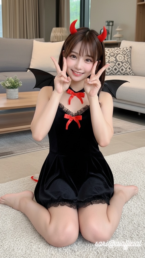 サリの自撮りスマホ壁紙５枚セット.コスプレ（高品質1440×2560)