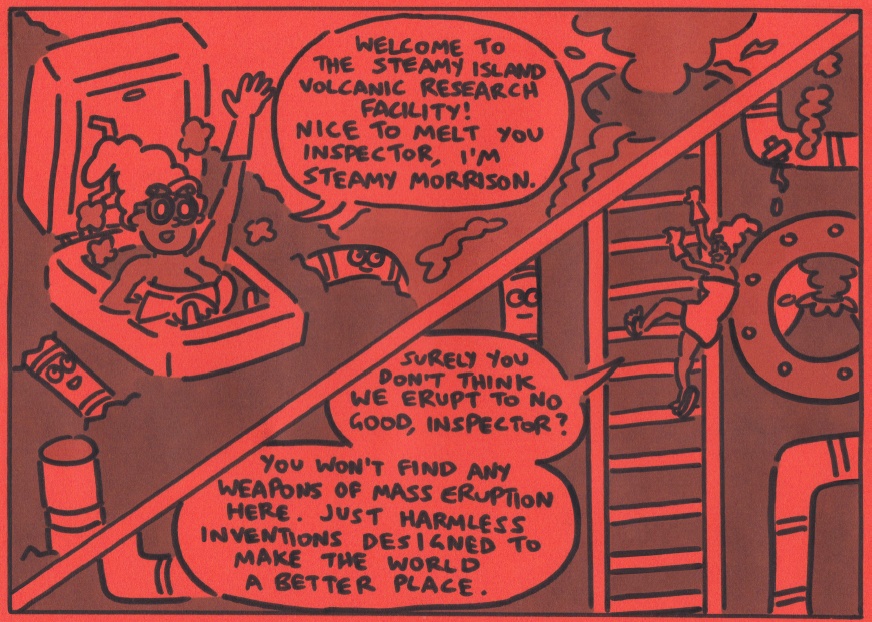 Steamy Morrison and the Search for Weapons of Mass Eruption