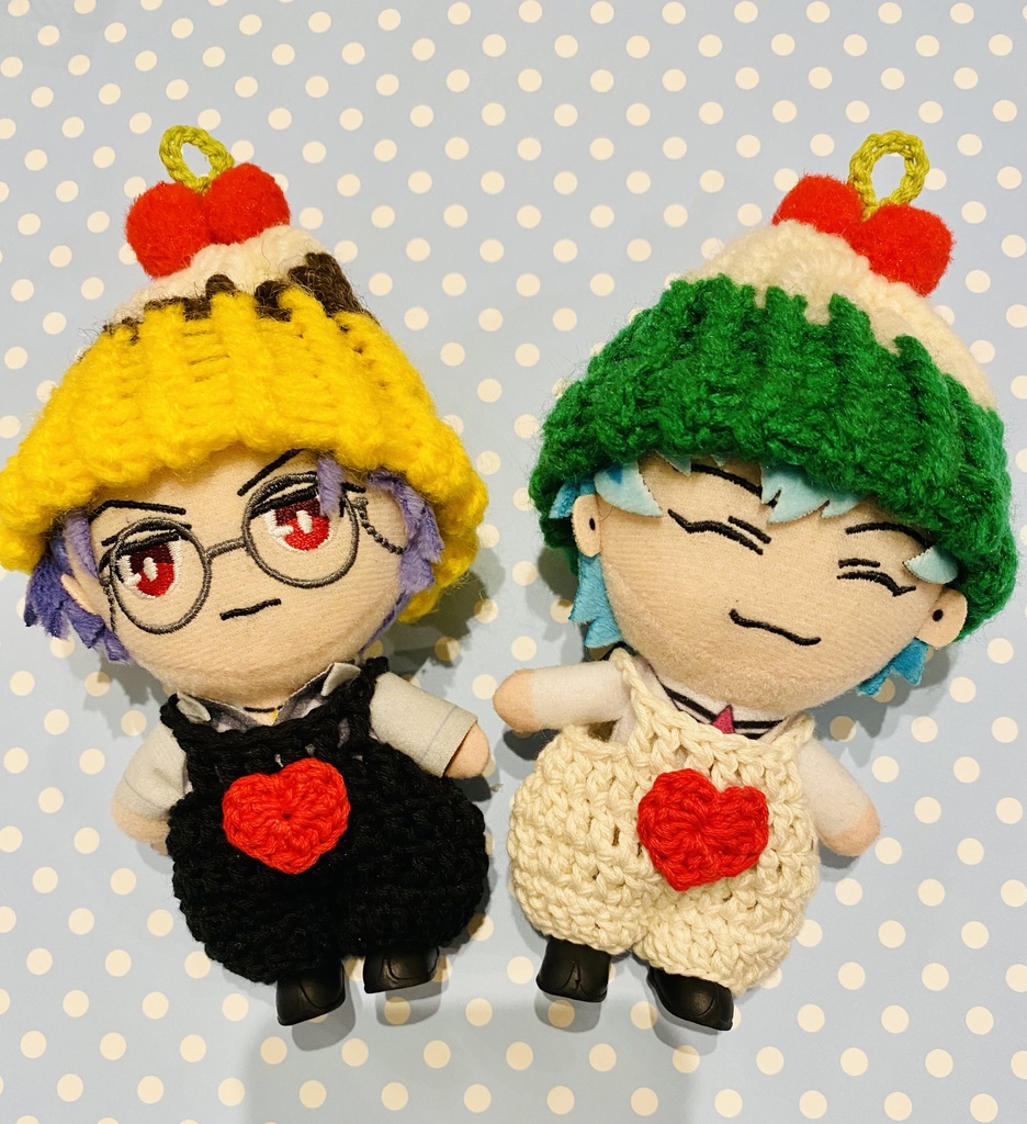 推しカラー❣️ クリームソーダニット帽