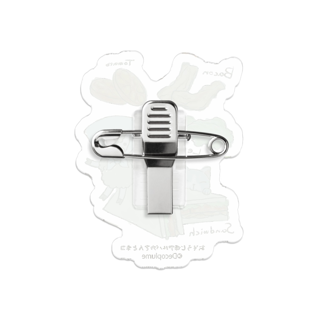 サンドウィッチアクリルバッジ