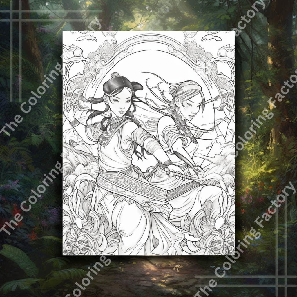 ファンタジー アドベンチャー: ファンタジー ページ付きのクリエイティブ ライン アートぬりえブック、リラクゼーションのための大人のぬりえブック (セット 1) | *インスタントダウンロード*