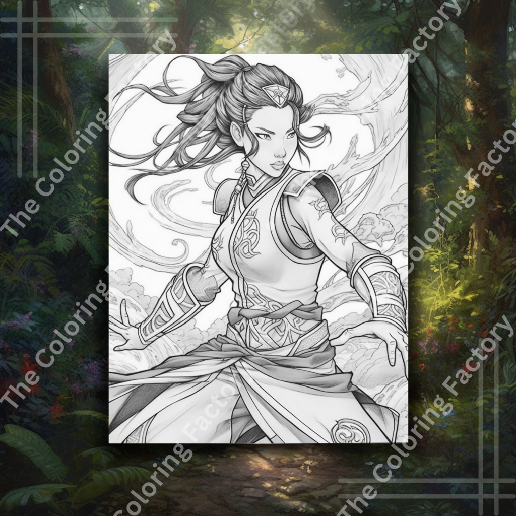 ファンタジー アドベンチャー: ファンタジー ページ付きのクリエイティブ ライン アートぬりえブック、リラクゼーションのための大人のぬりえブック (セット 1) | *インスタントダウンロード*