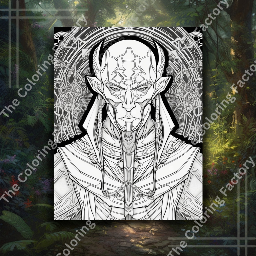 ファンタジー アドベンチャー: ファンタジー ページ付きのクリエイティブ ライン アートぬりえブック、リラクゼーションのための大人のぬりえブック (セット 1) | *インスタントダウンロード*