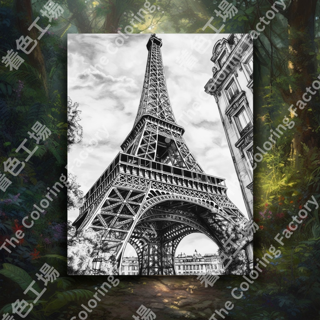 ユネスコ世界遺産のぬり絵 |大人のリラクゼーションセラピーのデジタルダウンロード