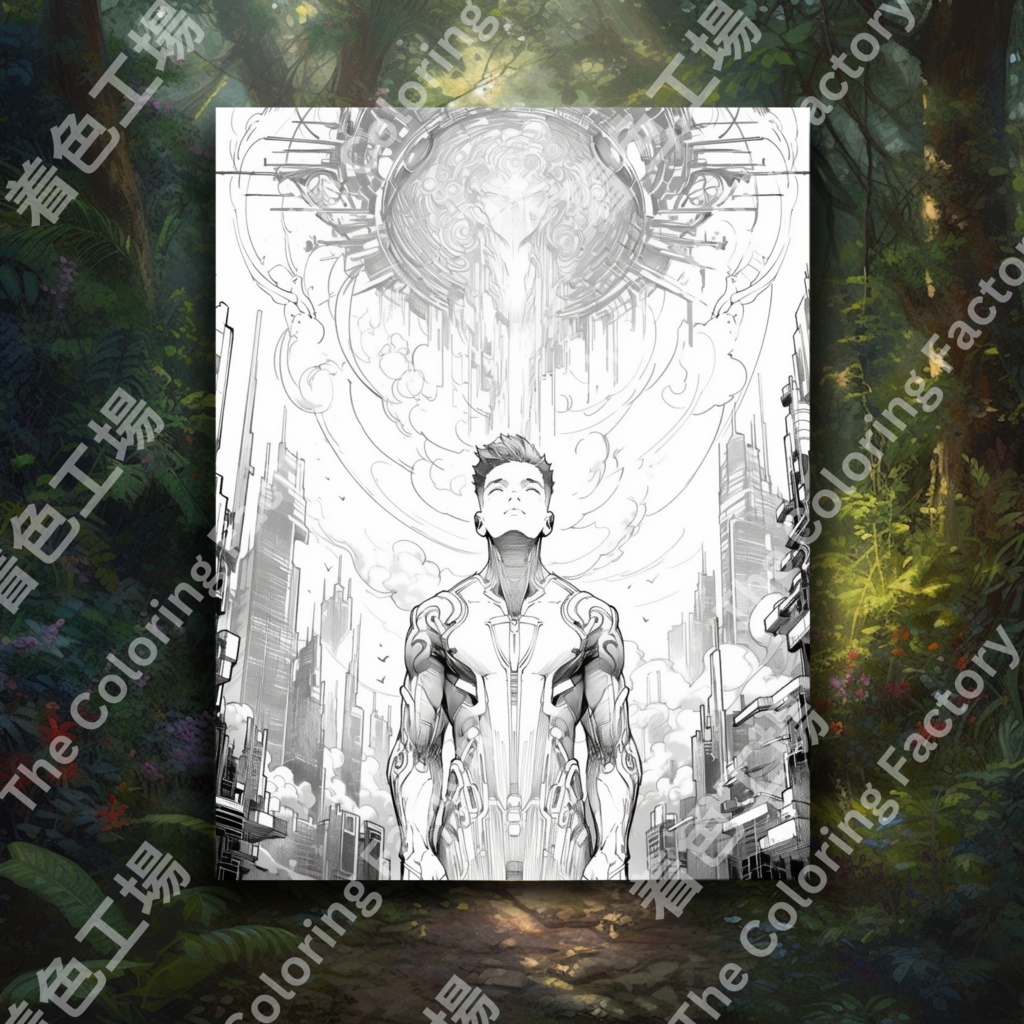 大人向けの楽しいアニメ塗り絵 デジタル即時ダウンロード 楽しいセット 1