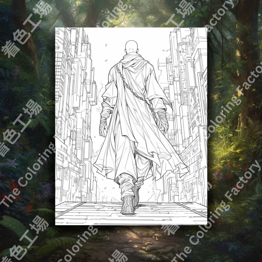 大人向けの楽しいアニメ塗り絵 デジタル即時ダウンロード 楽しいセット 2