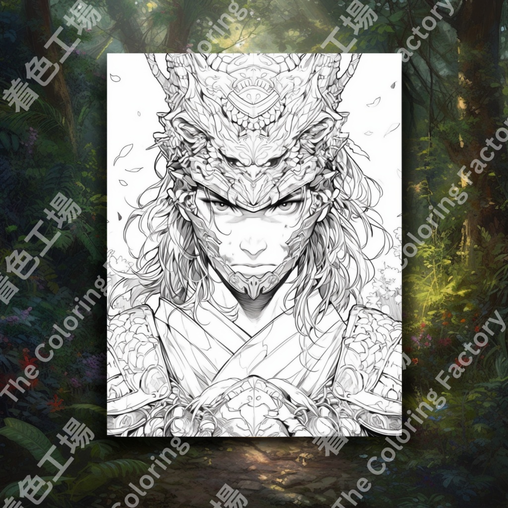 大人向けの楽しいアニメ塗り絵 デジタル即時ダウンロード 楽しいセット 2