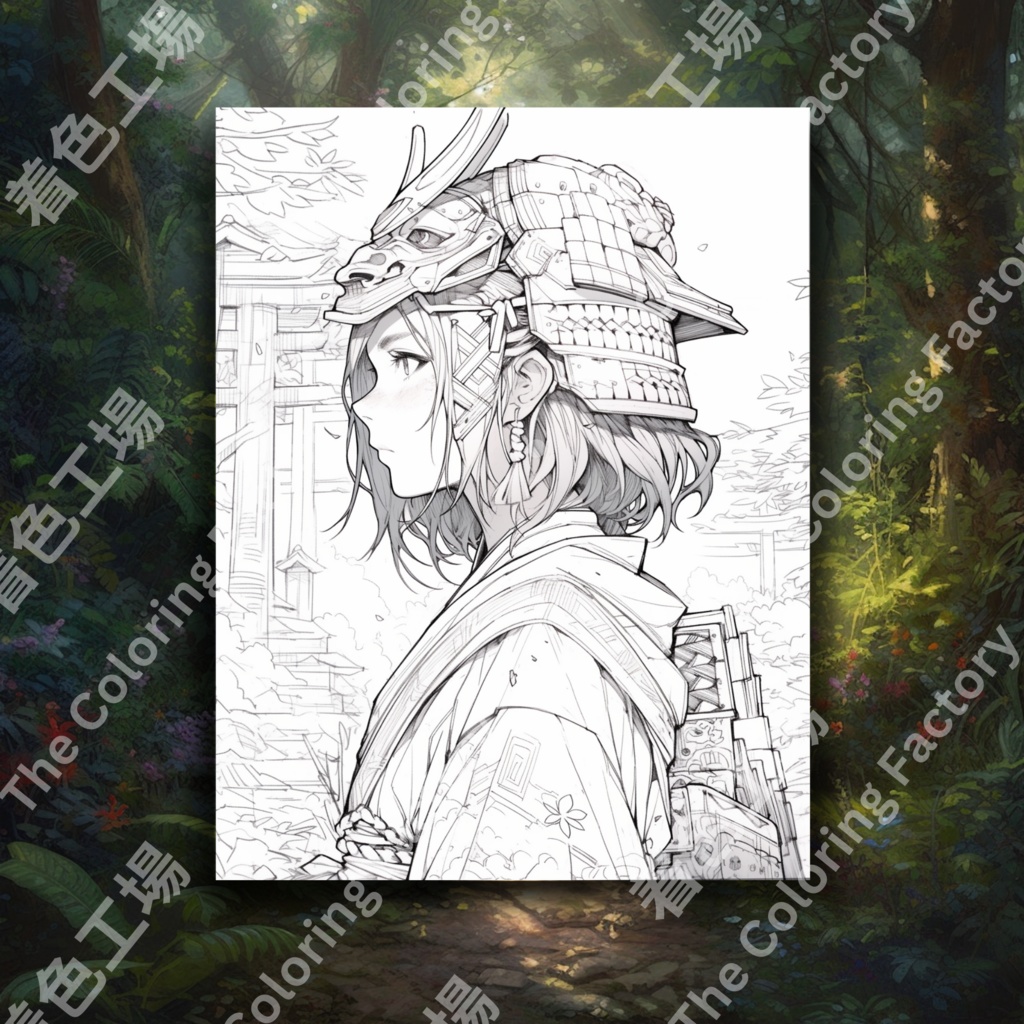 大人向けの楽しいアニメ塗り絵 デジタル即時ダウンロード 楽しいセット 2