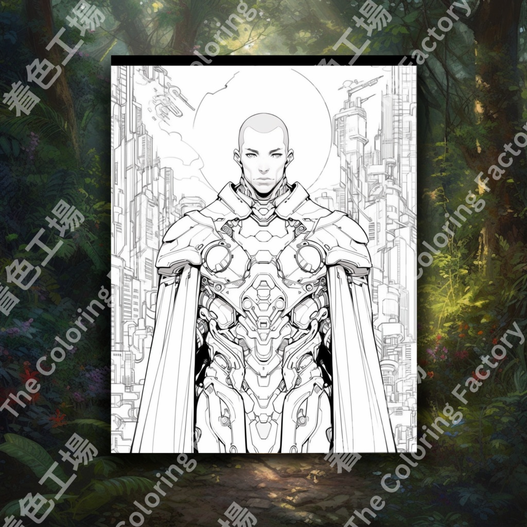 大人のためのアニメ僧侶の塗り絵 デジタル即時ダウンロード 楽しいセット 1