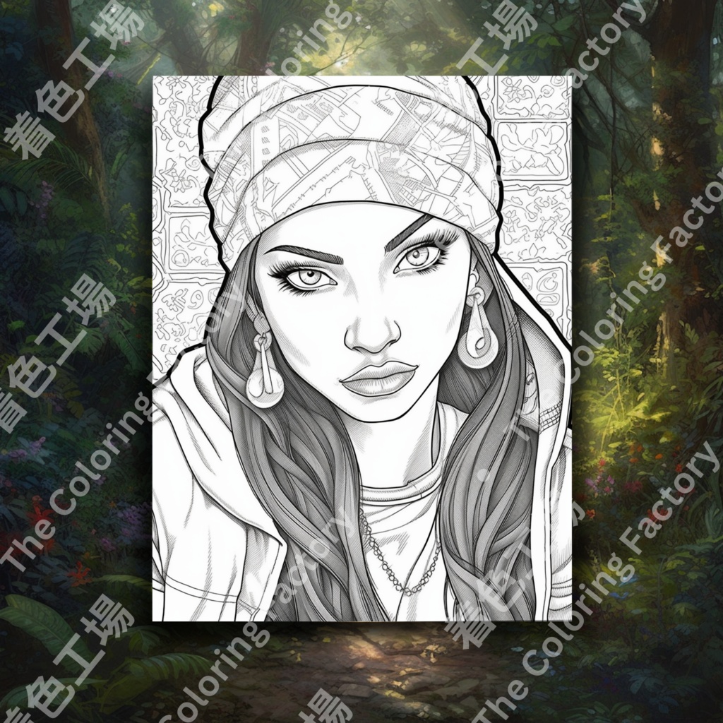 大人のためのメキシコのギャングの塗り絵、楽しいデジタル即時ダウンロード セット 1