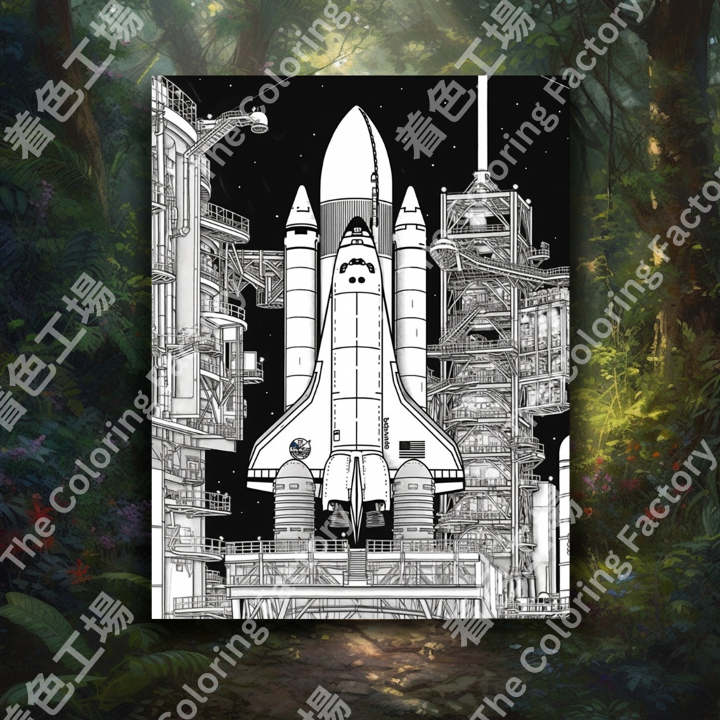 大人のための宇宙の塗り絵 デジタル即時ダウンロード 楽しいセット 3