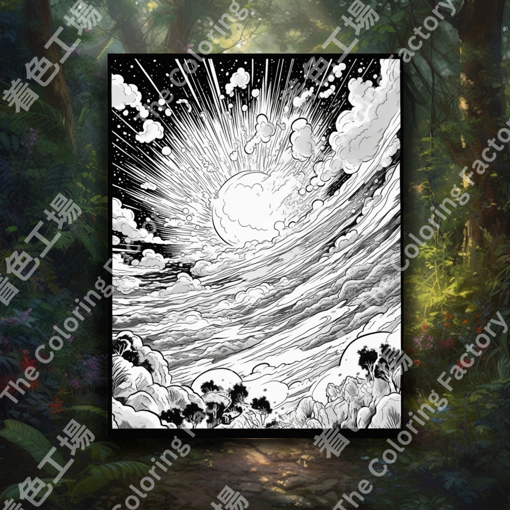 大人のための宇宙の塗り絵 デジタル即時ダウンロード 楽しいセット 1