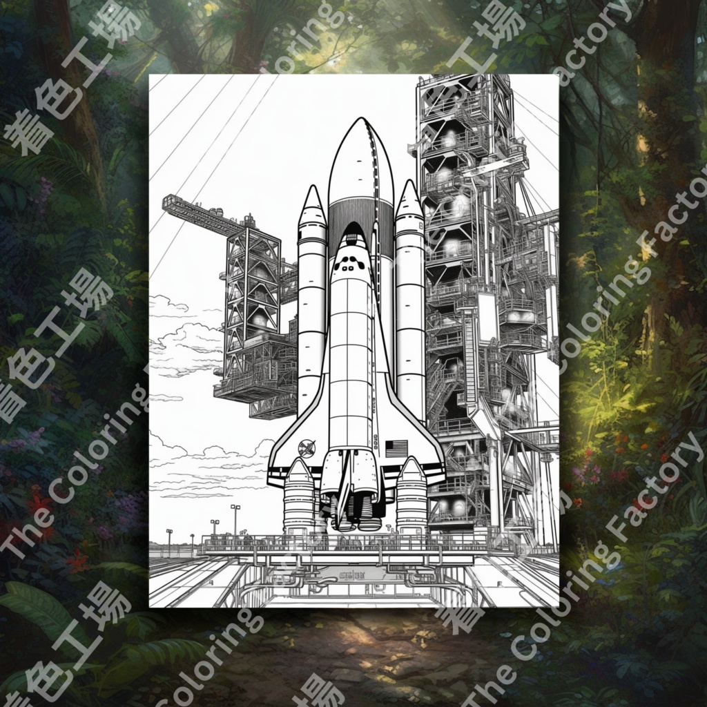 大人のための宇宙の塗り絵 デジタル即時ダウンロード 楽しいセット 1