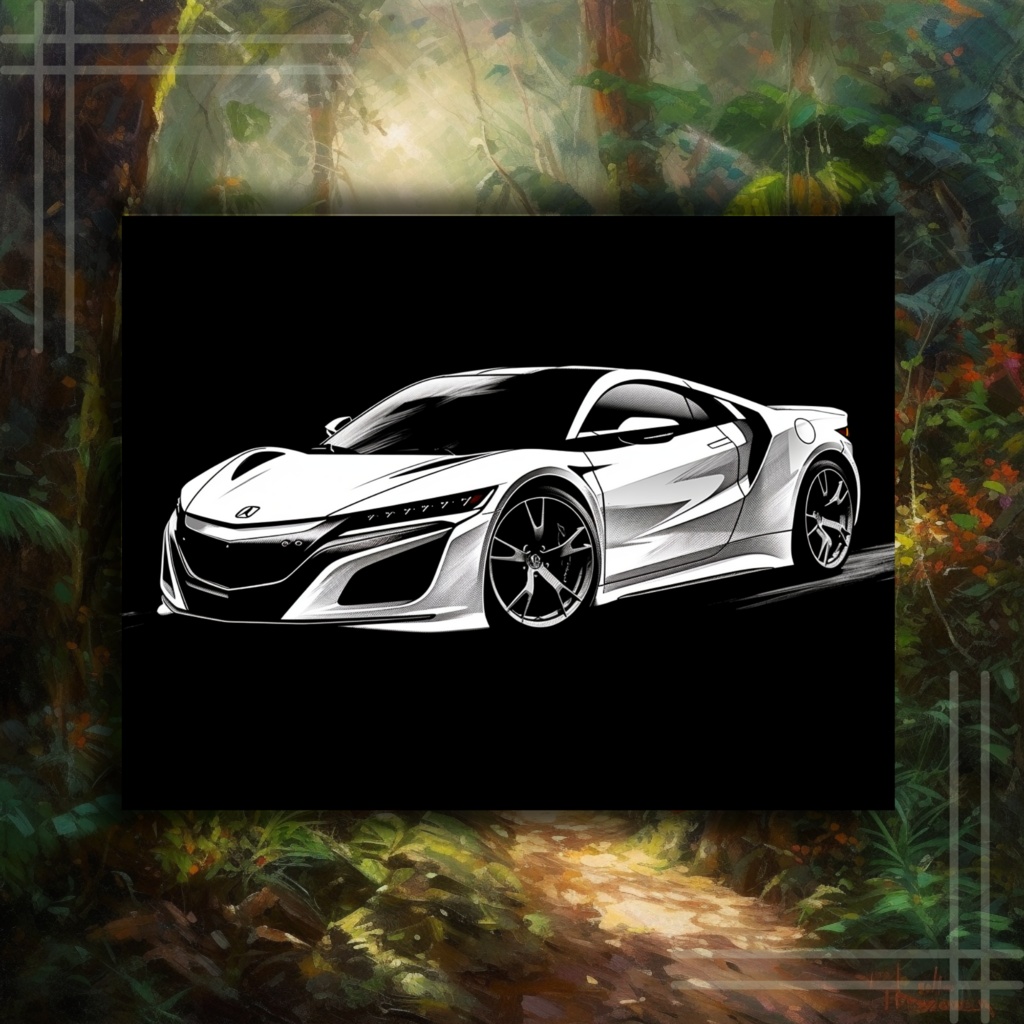 大人のためのスポーツカーの塗り絵 楽しいデジタル即時ダウンロード セット 1