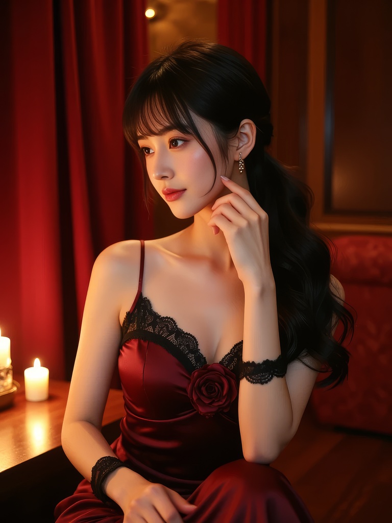 《夜の饗宴の薔薇・再び咲く妡憶》