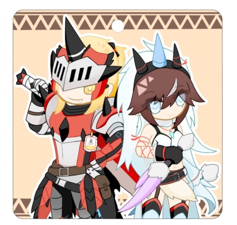 キリンRヤトウ&レウスSノイルホーン アクリルキーホルダー