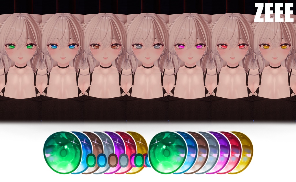 【萌】Moe Eye Texture (5 colors + 7 colors)