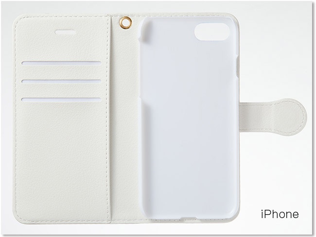 花と新撰組_black スマホケース