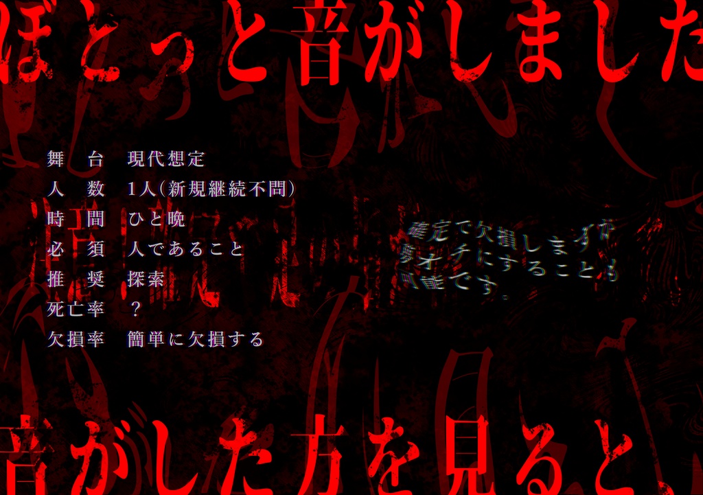 【CoC】足の指が落ちていました。【SPLL:E189770】