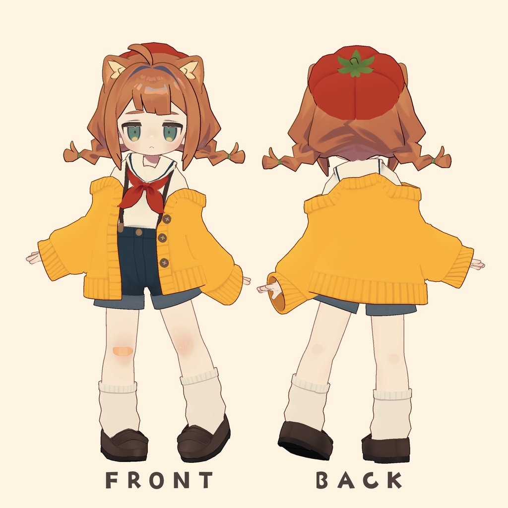 【まめふれんず対応衣装】まめスケッチ【全6色】