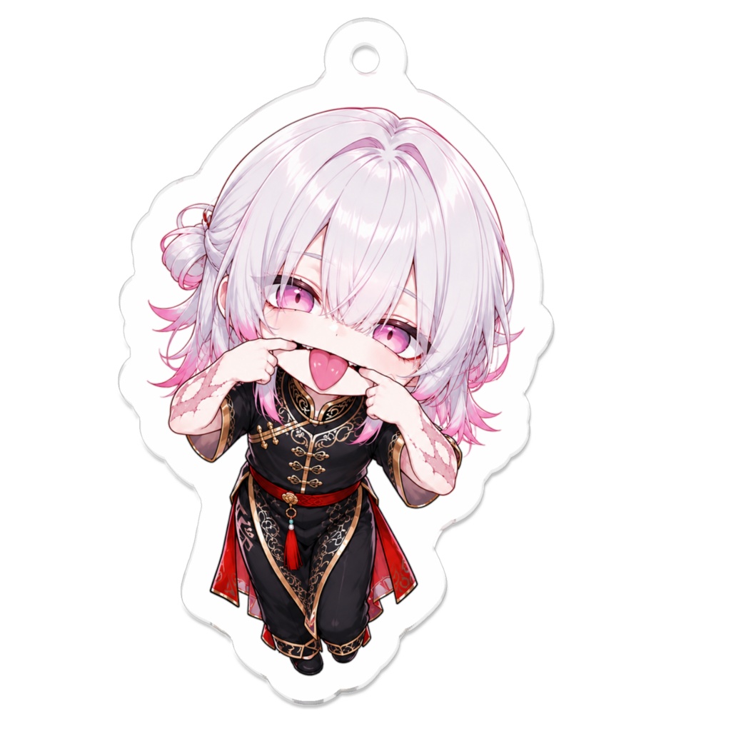 白桜アクリルキーホルダー