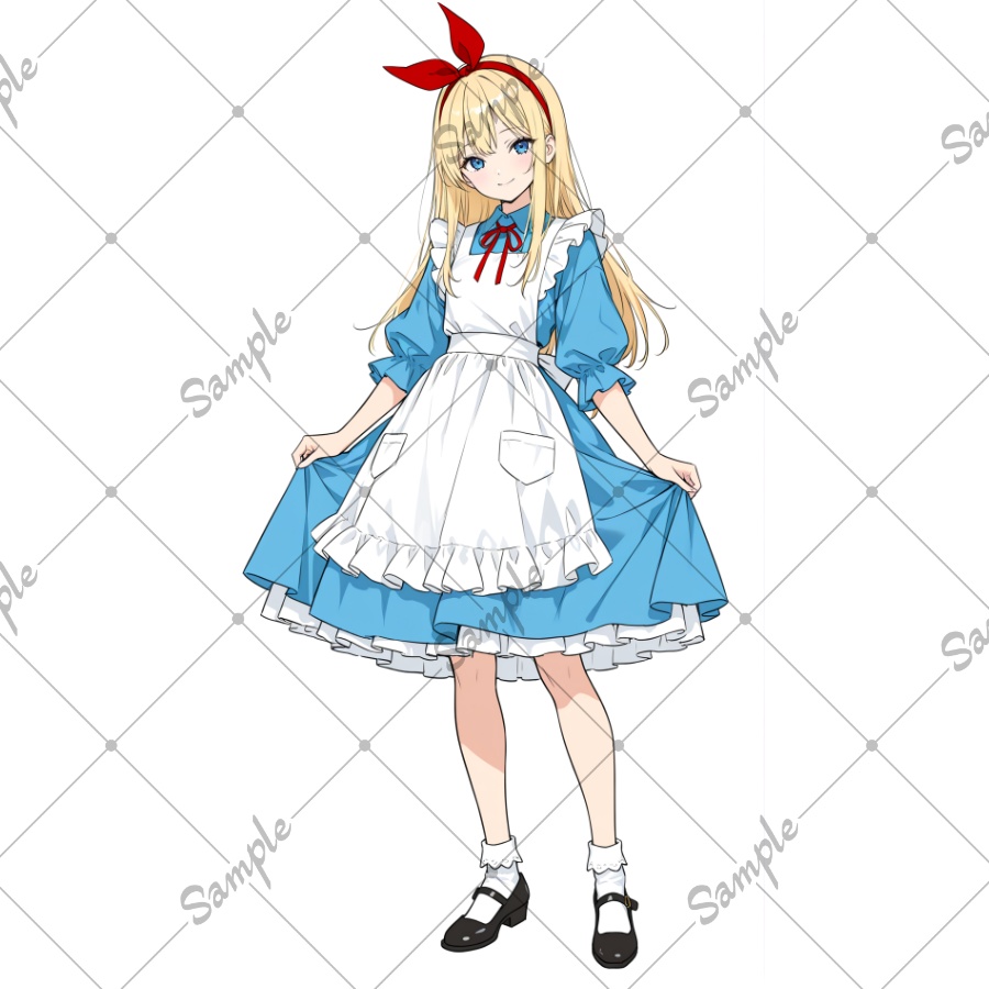 立ち絵素材　不思議の国の少女