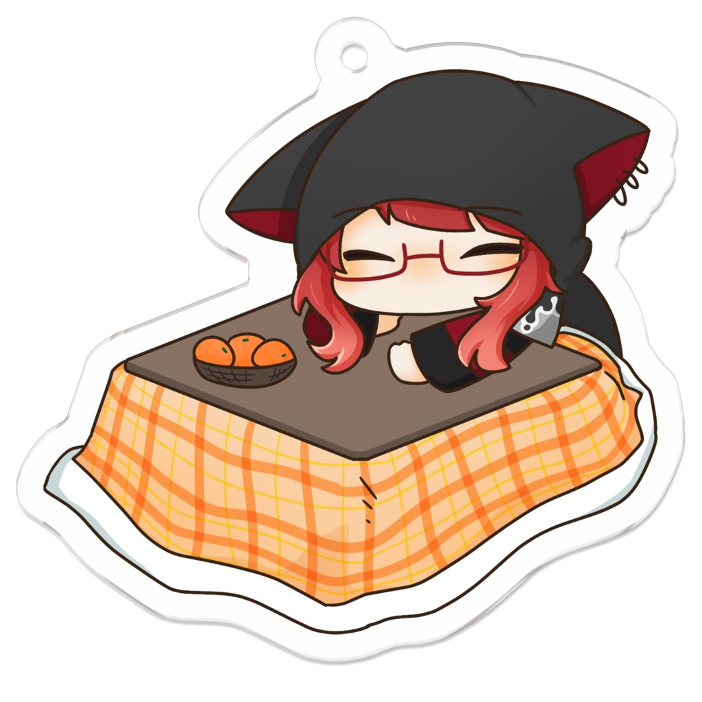 【期間限定】ひづきくんアクリルキーホルダーこたつVer(コーティング)