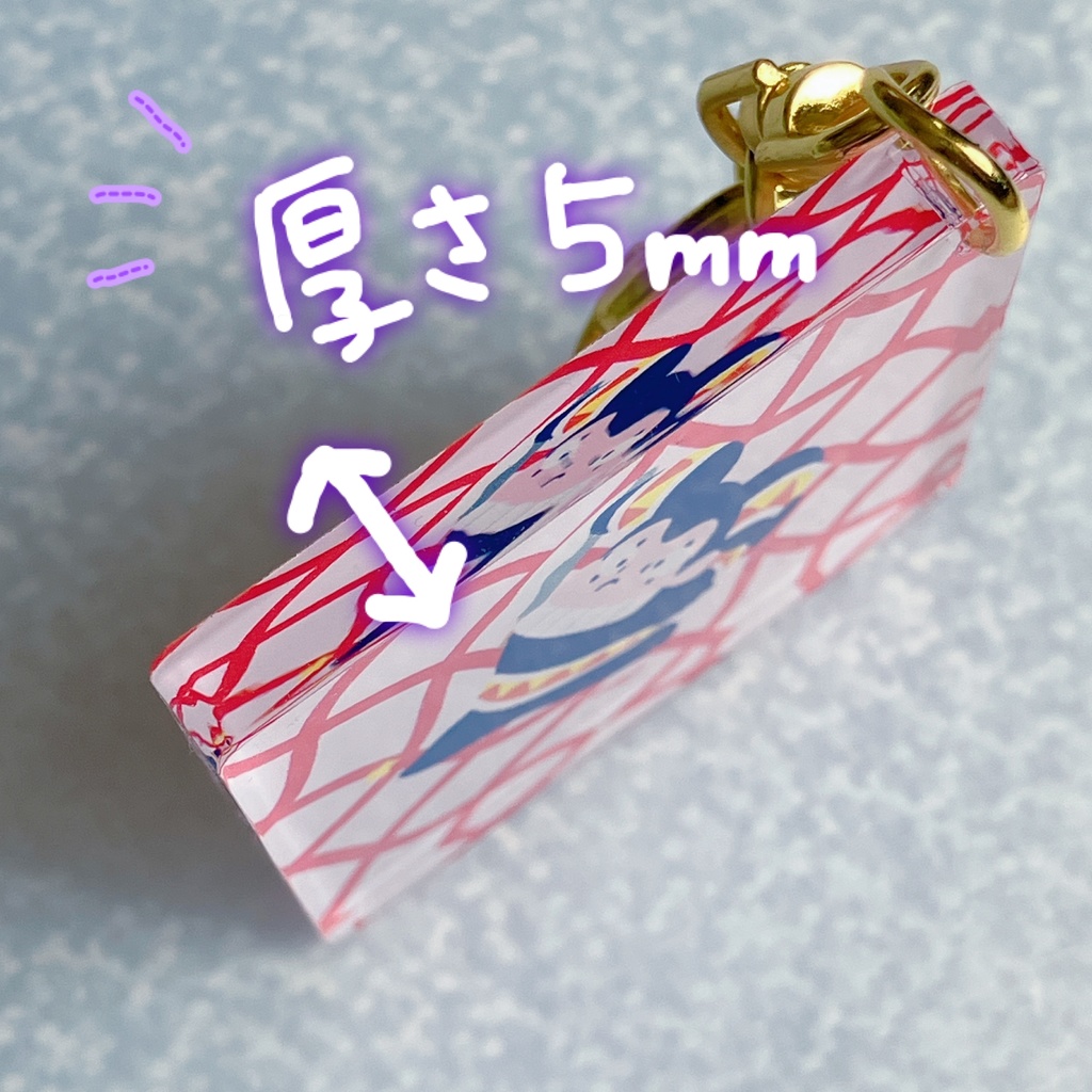 悪魔さんぶあついアクリルキーホルダー