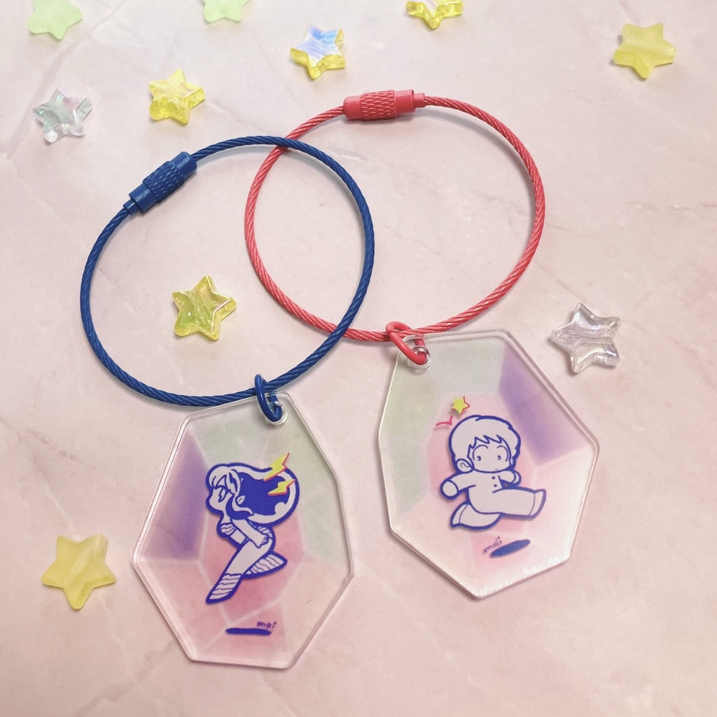 ラムとあたるのペアアクリルキーホルダー