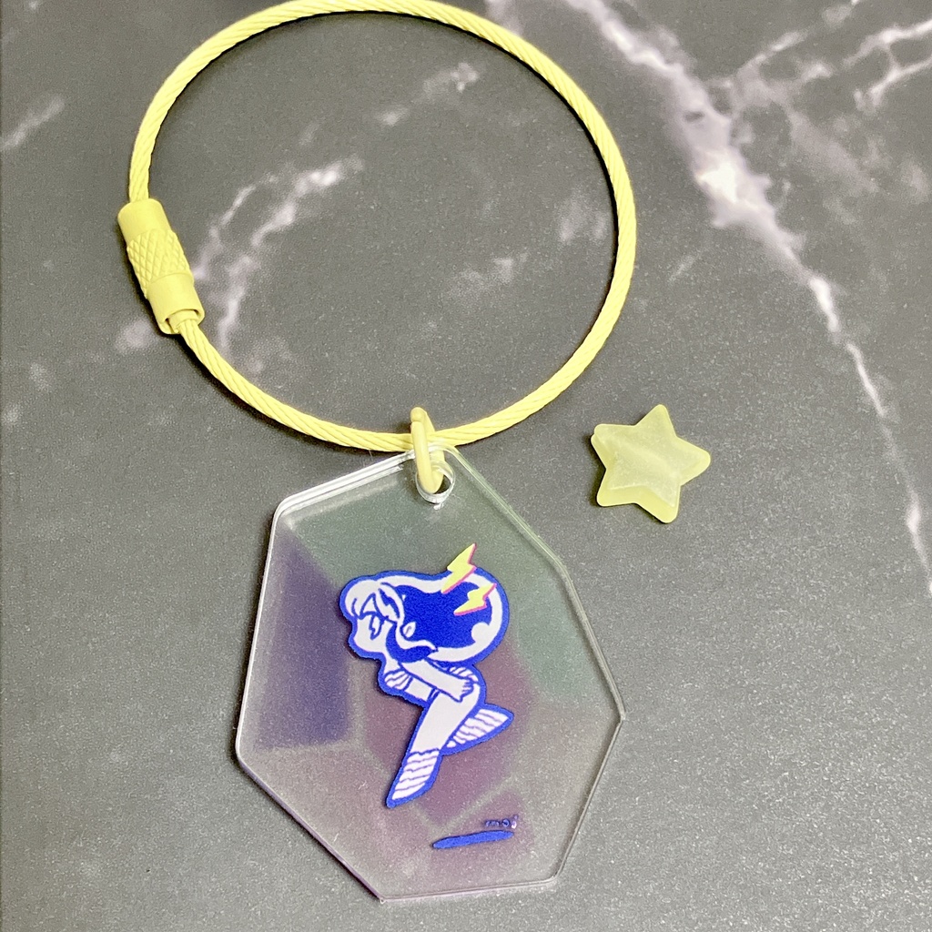 ラムの宝石アクリルキーホルダー