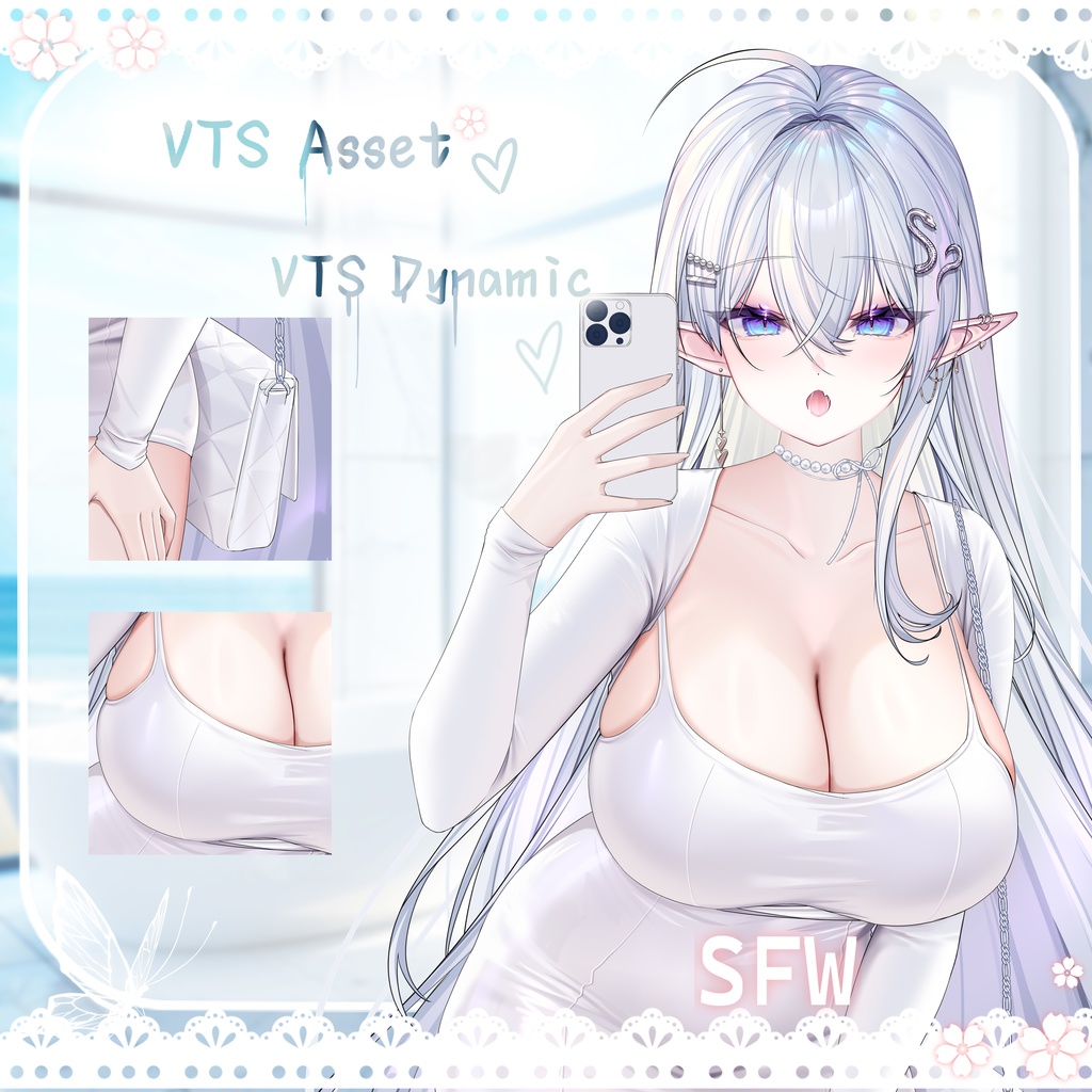 VTuber向け【VTSダイナミックペンダント｜VTuber配信アクセサリー】自撮り（Normal Version）
