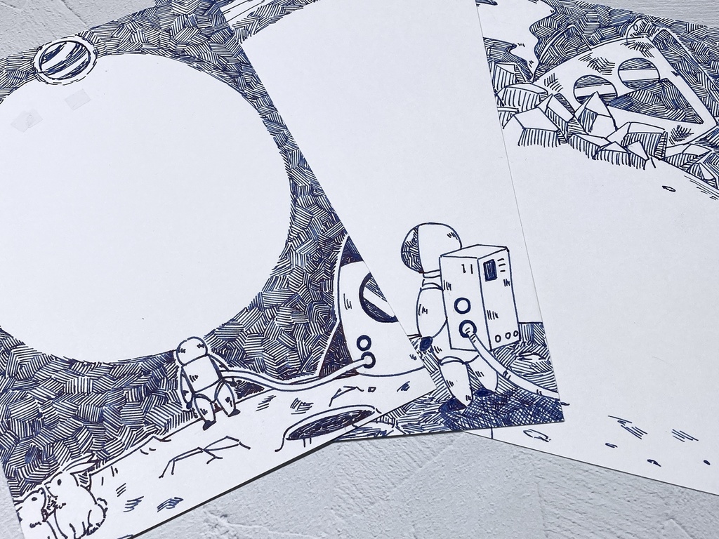 宇宙飛行士くんのポストカードセット