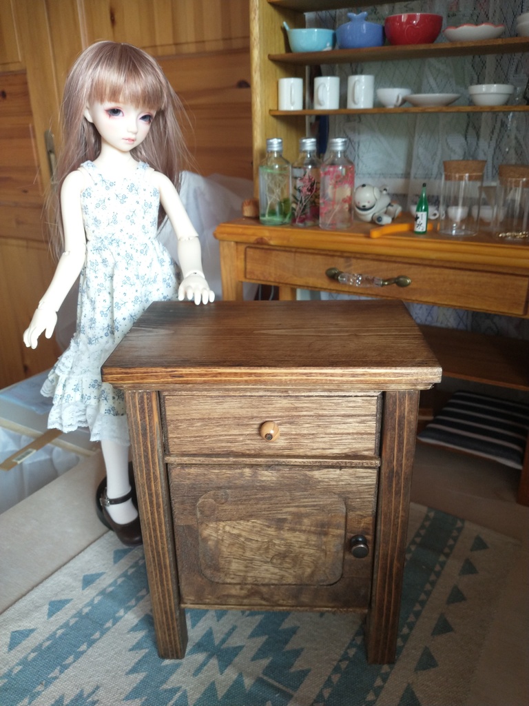 (1/3ドール用)アンティーク風チェスト