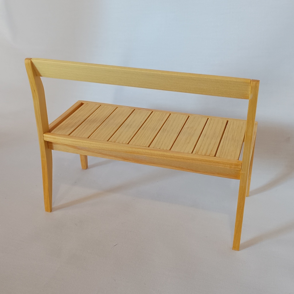 (1/6ドール用)二人用ベンチ(塗装済)