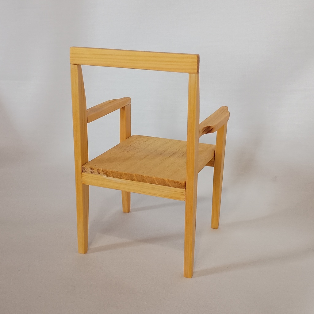 (1/6ドール用)モダンチェア(ナチュラル)