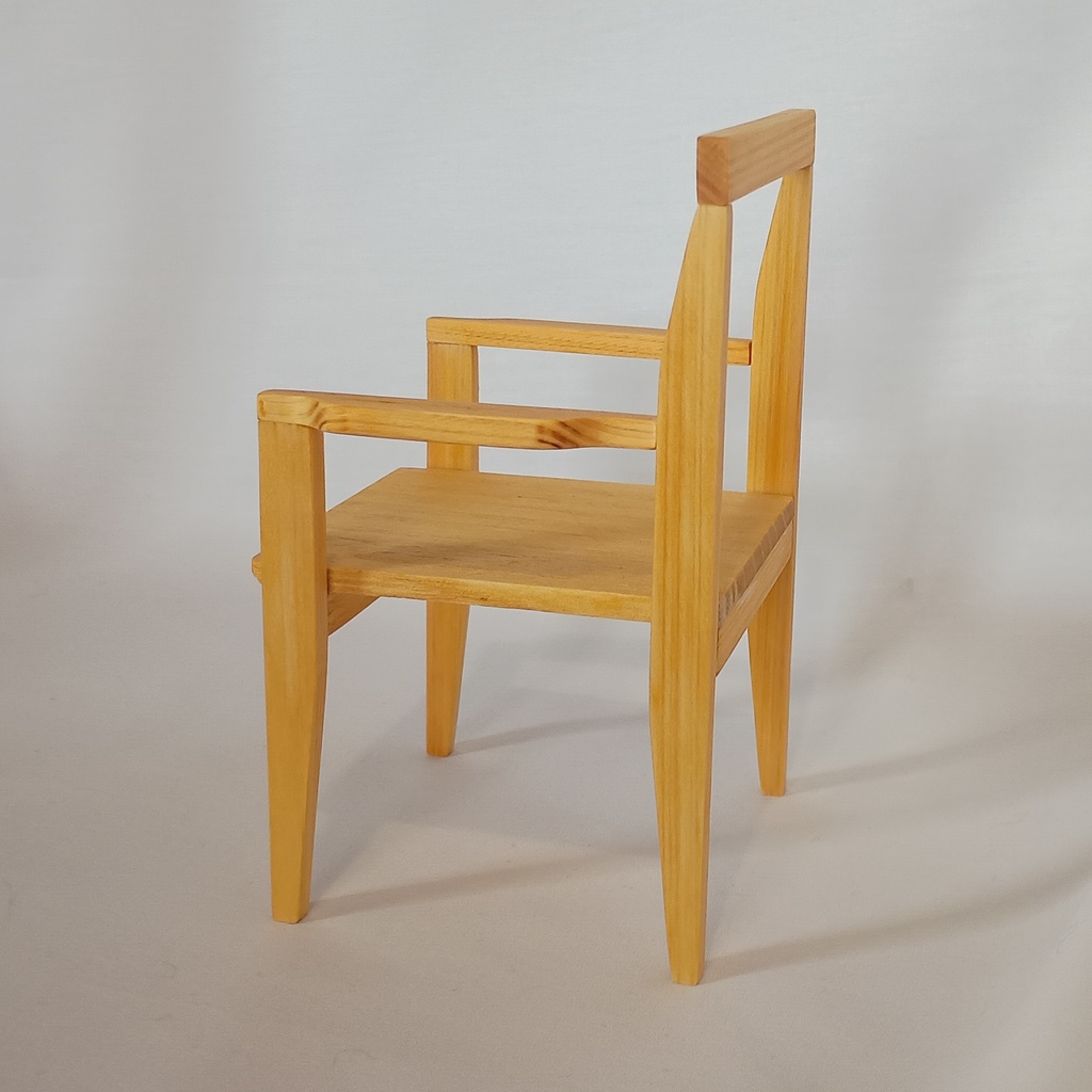 (1/6ドール用)モダンチェア(ナチュラル)