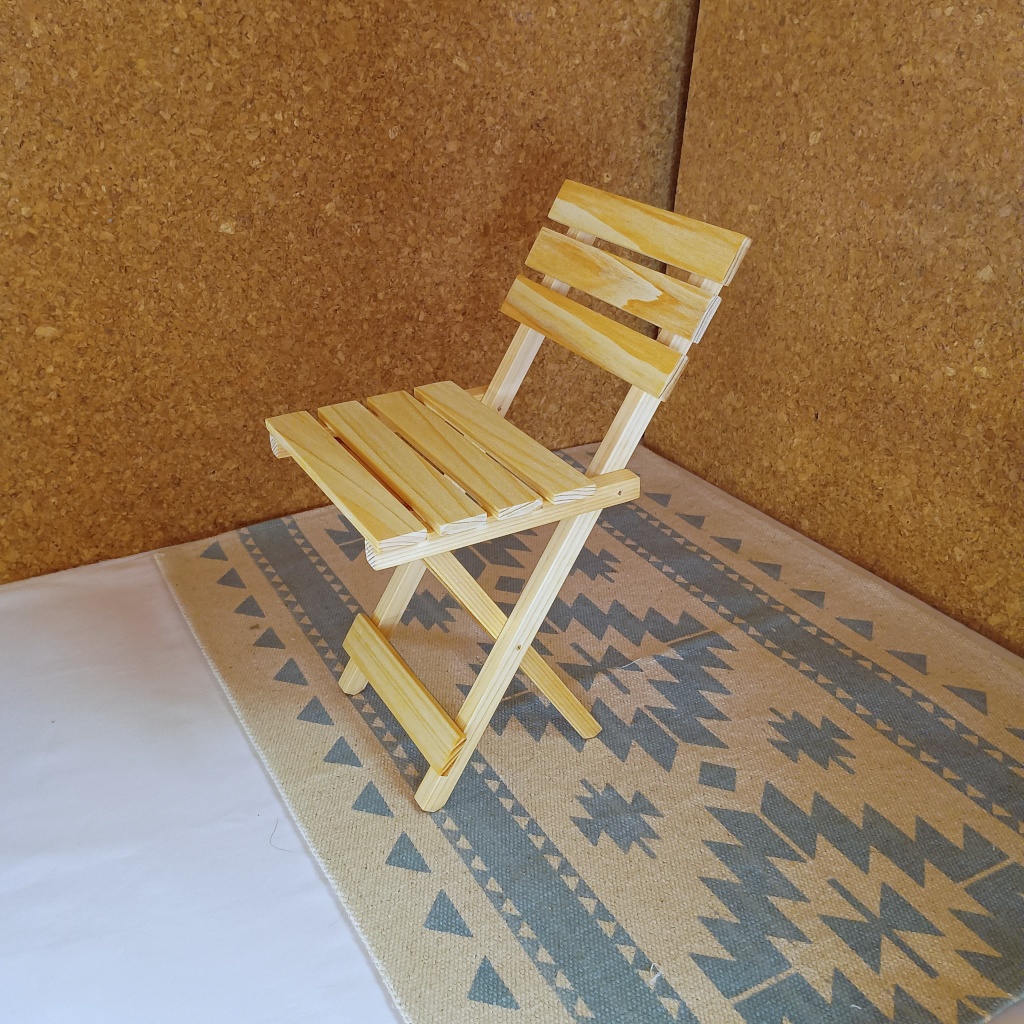 (1/3ドール用)一人用折りたたみベンチ