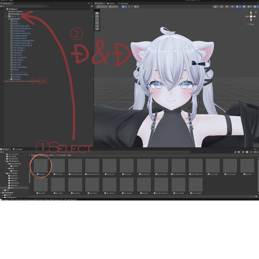 【置くだけ装着!】千鳥格子ジュエルネイル *Nail : 1Color